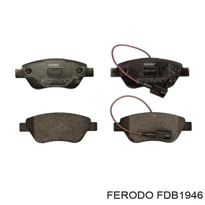 Compre FDB1946 Ferodo Sapatas do freio dianteiras de disco
