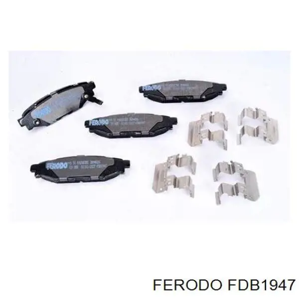 Compre FDB1947 Ferodo Sapatas do freio traseiras de disco