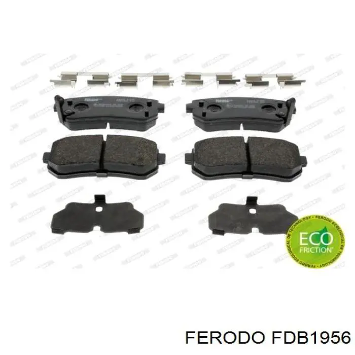 Compre FDB1956 Ferodo Sapatas do freio traseiras de disco