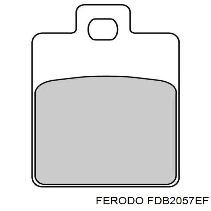 FDB2057EF Ferodo Sapatas do freio dianteiras de disco