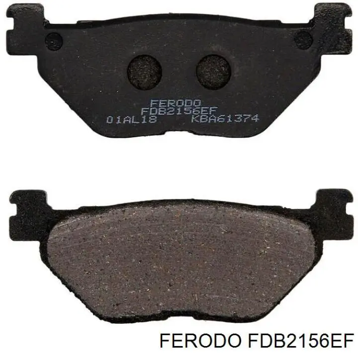 FDB2156P Ferodo Sapatas do freio traseiras de disco