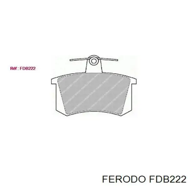 Compre FDB222 Ferodo Sapatas do freio traseiras de disco