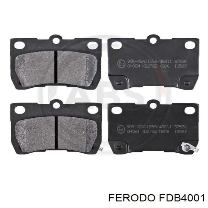 Compre FDB4001 Ferodo Sapatas do freio traseiras de disco