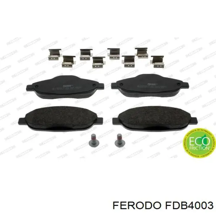Compre FDB4003 Ferodo Sapatas do freio dianteiras de disco