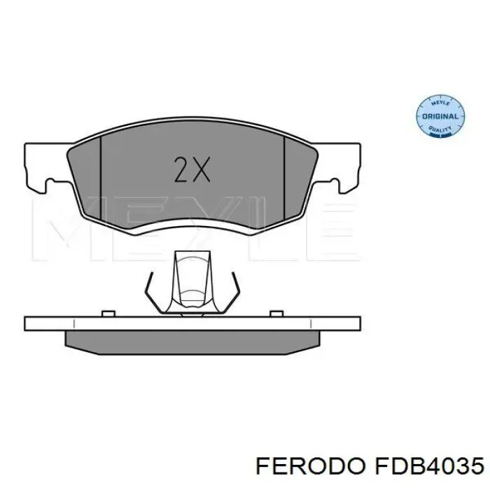 Compre FDB4035 Ferodo Sapatas do freio dianteiras de disco
