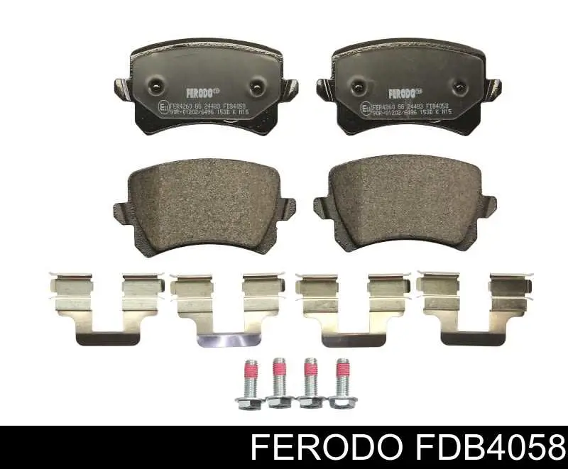 Sapatas do freio traseiras de disco Ferodo FDB4058 preço, a partir de 35,16 USD