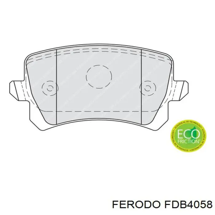Compre FDB4058 Ferodo Sapatas do freio traseiras de disco