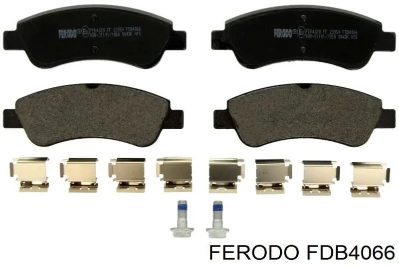 Compre FDB4066 Ferodo Sapatas do freio dianteiras de disco