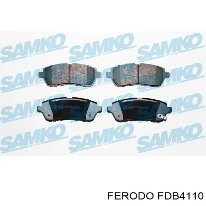 Sapatas do freio dianteiras de disco Ferodo FDB4110 preço, a partir de 25,37 USD