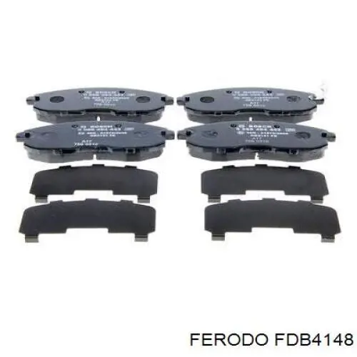 Compre FDB4148 Ferodo Sapatas do freio dianteiras de disco