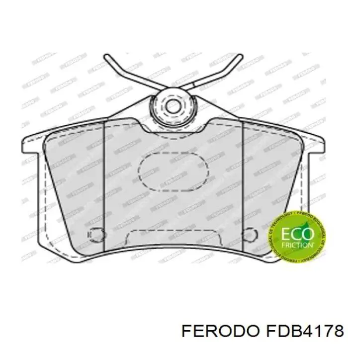 Compre FDB4178 Ferodo Sapatas do freio traseiras de disco