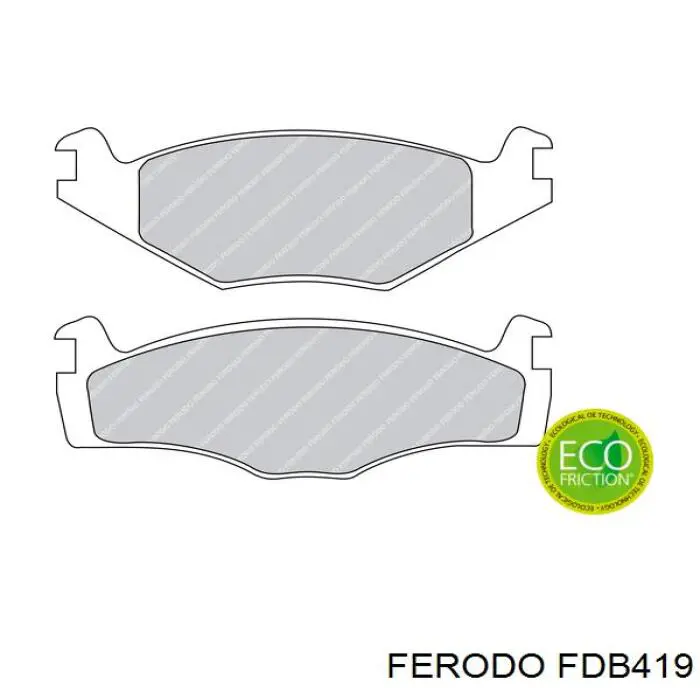 Sapatas do freio dianteiras de disco Ferodo FDB419 preço, a partir de 21,84 USD