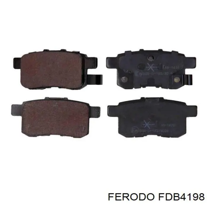 Compre FDB4198 Ferodo Sapatas do freio traseiras de disco