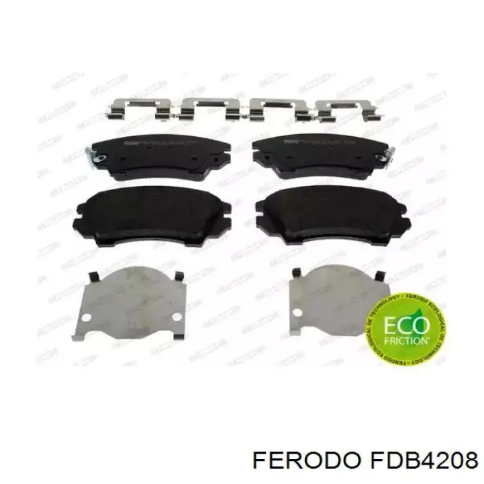 Sapatas do freio dianteiras de disco Ferodo FDB4208 preço, a partir de 34,88 USD