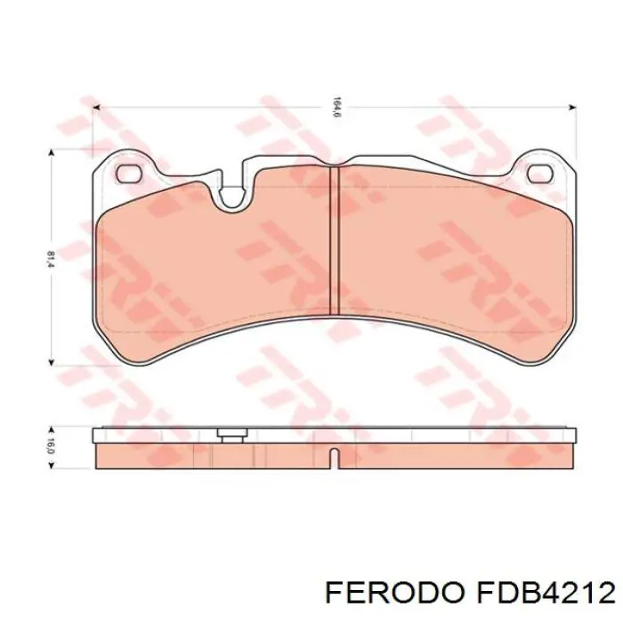 Sapatas do freio dianteiras de disco Ferodo FDB4212 preço, a partir de 63,75 USD