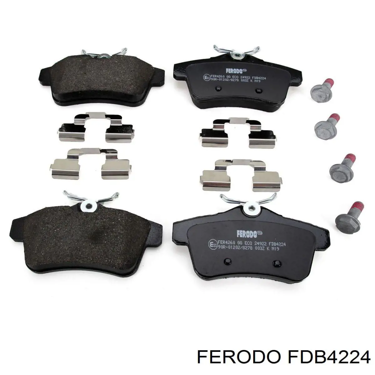 Compre FDB4224 Ferodo Sapatas do freio traseiras de disco