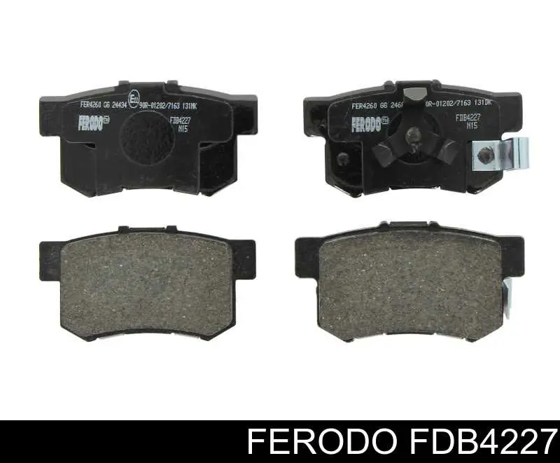 Sapatas do freio traseiras de disco Ferodo FDB4227 preço, a partir de 37,32 USD