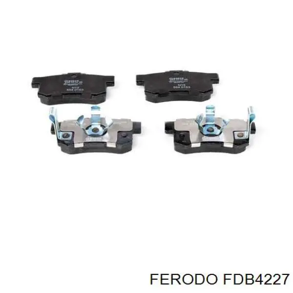 Compre FDB4227 Ferodo Sapatas do freio traseiras de disco