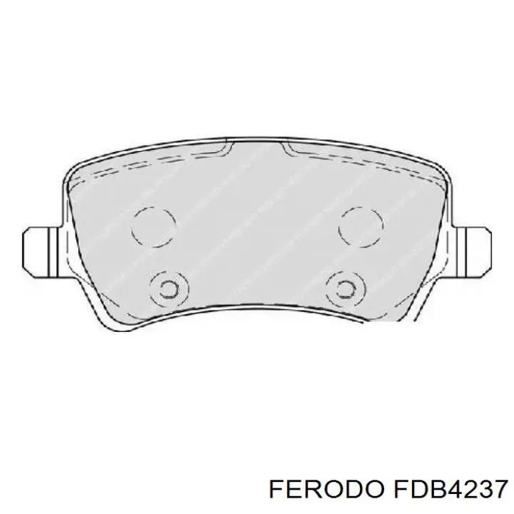 Compre FDB4237 Ferodo Sapatas do freio traseiras de disco
