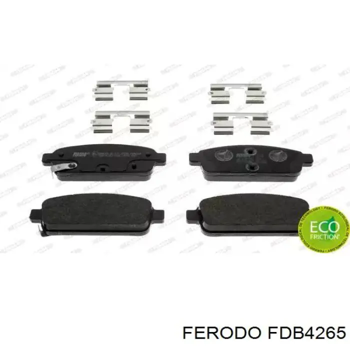 Sapatas do freio traseiras de disco Ferodo FDB4265 preço, a partir de 28,11 USD