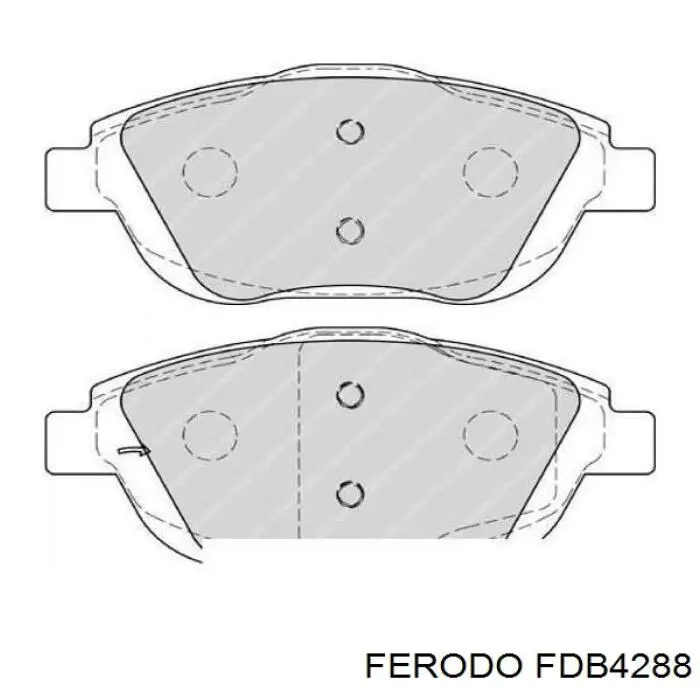 Compre FDB4288 Ferodo Sapatas do freio dianteiras de disco
