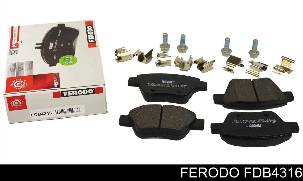 Sapatas do freio traseiras de disco Ferodo FDB4316 preço, a partir de 33,45 USD
