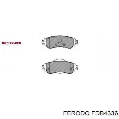 Compre FDB4336 Ferodo Sapatas do freio dianteiras de disco