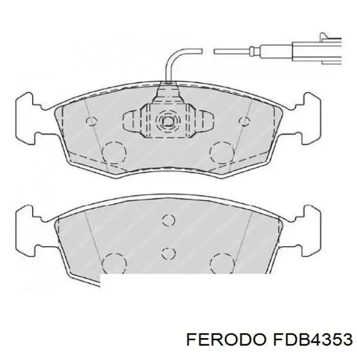 Compre FDB4353 Ferodo Sapatas do freio dianteiras de disco