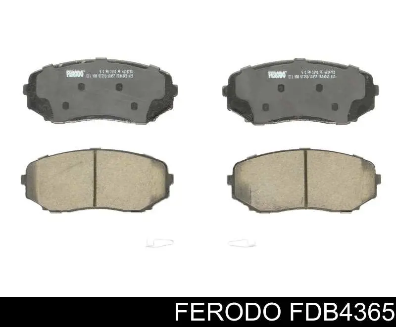 FDB4365 Ferodo Sapatas do freio dianteiras de disco