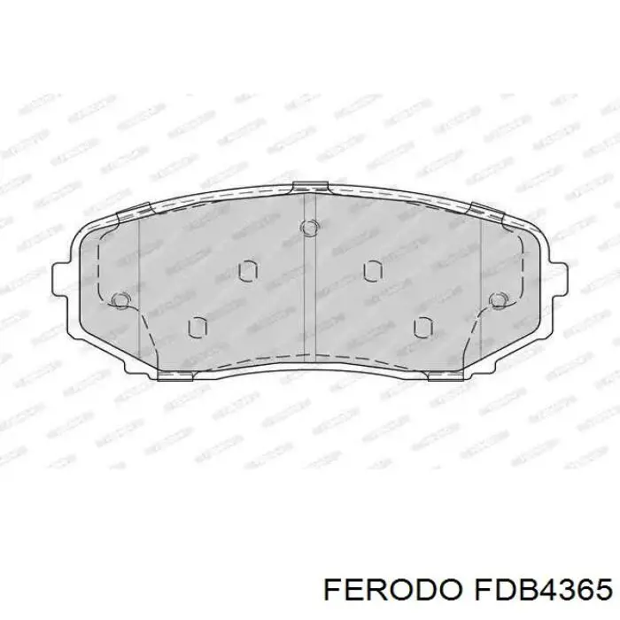 Compre FDB4365 Ferodo Sapatas do freio dianteiras de disco