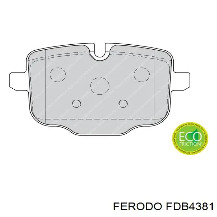 Compre FDB4381 Ferodo Sapatas do freio traseiras de disco