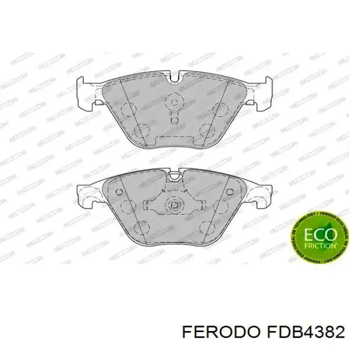 Sapatas do freio dianteiras de disco Ferodo FDB4382 preço, a partir de 44,18 USD
