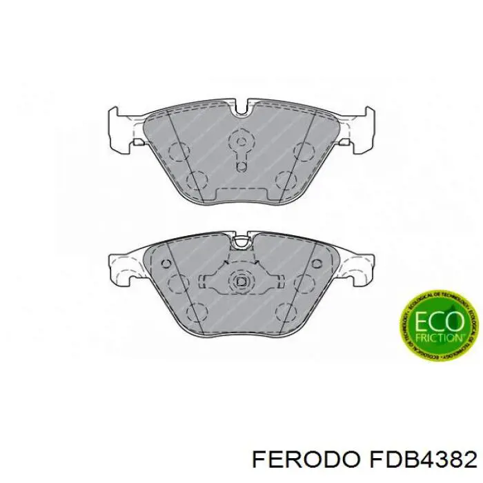 Compre FDB4382 Ferodo Sapatas do freio dianteiras de disco