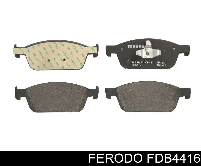 Sapatas do freio dianteiras de disco Ferodo FDB4416 preço, a partir de 44,43 USD