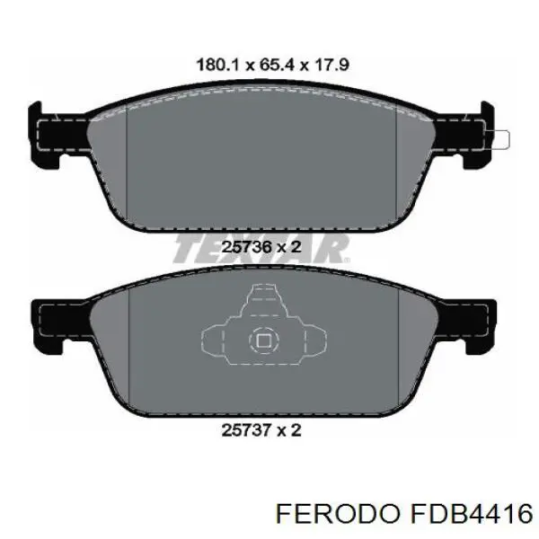 Compre FDB4416 Ferodo Sapatas do freio dianteiras de disco