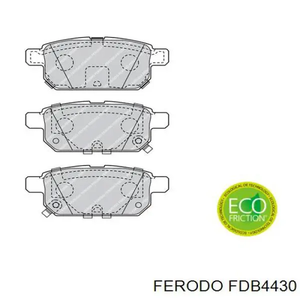 Sapatas do freio traseiras de disco Ferodo FDB4430 preço, a partir de 26,53 USD