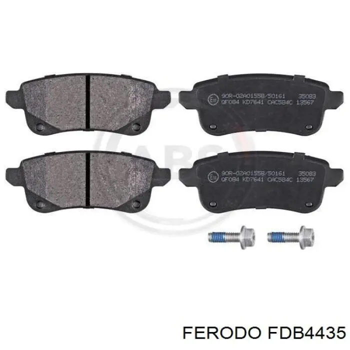 Compre FDB4435 Ferodo Sapatas do freio traseiras de disco