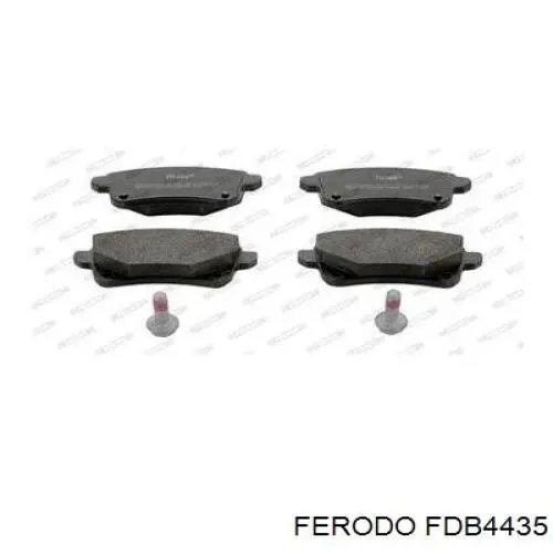 FDB4435 Ferodo Sapatas do freio traseiras de disco