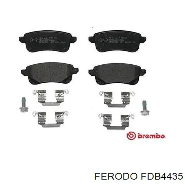 FDB4435 Ferodo Sapatas do freio traseiras de disco
