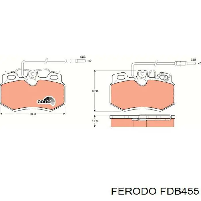 Compre FDB455 Ferodo Sapatas do freio dianteiras de disco