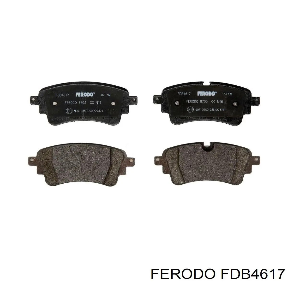 Sapatas do freio traseiras de disco Ferodo FDB4617 preço, a partir de 36,34 USD