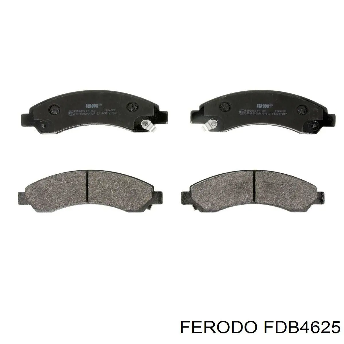 FDB4625 Ferodo Sapatas do freio dianteiras de disco