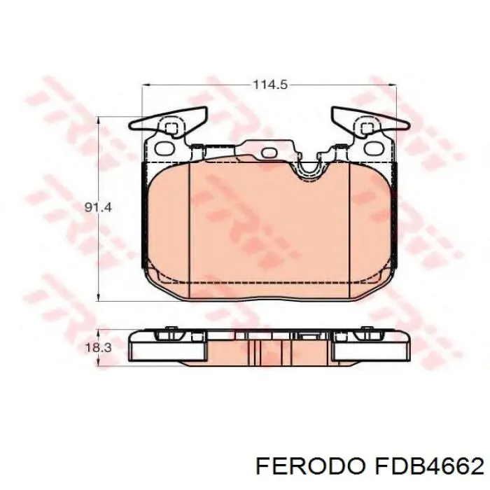 Compre FDB4662 Ferodo Sapatas do freio dianteiras de disco
