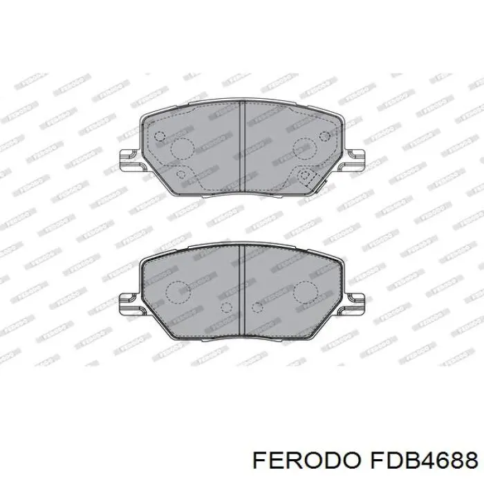 Compre FDB4688 Ferodo Sapatas do freio dianteiras de disco