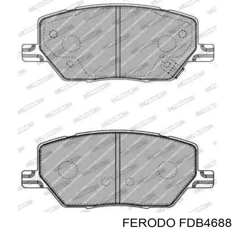 Sapatas do freio dianteiras de disco Ferodo FDB4688 preço, a partir de 33,05 USD