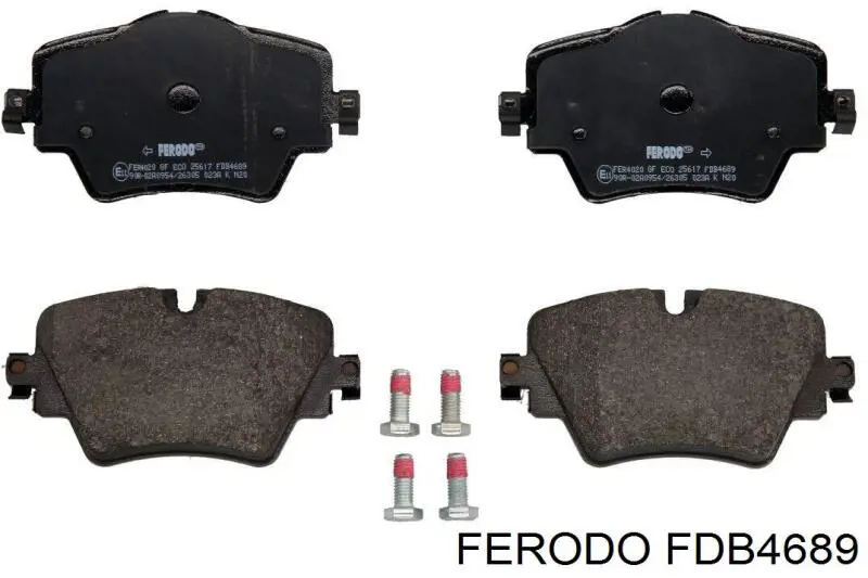 FDB4689 Ferodo Sapatas do freio dianteiras de disco