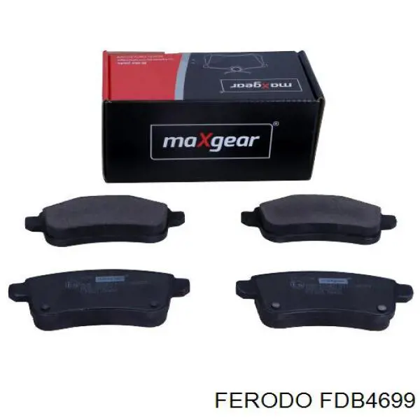 Sapatas do freio traseiras de disco Ferodo FDB4699 preço, a partir de 34,11 USD