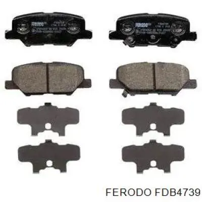 Sapatas do freio traseiras de disco Ferodo FDB4739 preço, a partir de 24,19 USD