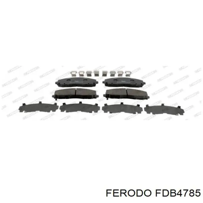 Sapatas do freio dianteiras de disco Ferodo FDB4785 preço, a partir de 54,87 USD