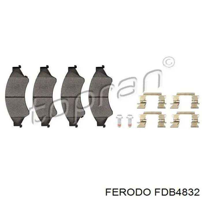 Sapatas do freio dianteiras de disco Ferodo FDB4832 preço, a partir de 47,91 USD
